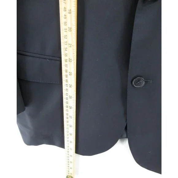 Ravazzolo Sport Coat 42 Blazer Virgin Wool Jacket Navy Preppy Italy